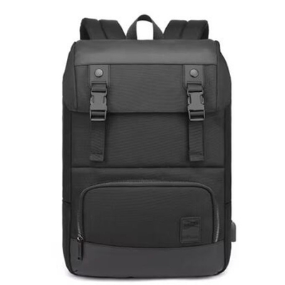 Bolsas de negócios simples e casuais de Oxford à medida Mochila portátil à prova d'água com carregador USB