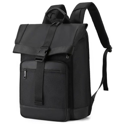 Bolsa de Nylon Roll Top Tuck Pack Mochila com Capa da Fivela Mochila portátil de viagens ao ar livre