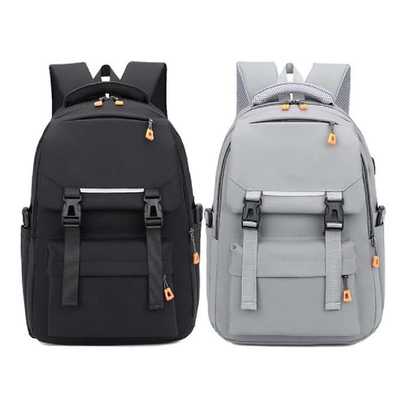 Mochila portátil à prova d'água de Oxford para estudantes Mochila escolar de viagem com USB