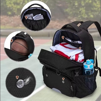 Saco de basquete impermeável personalizado Mochila desportiva com porta-bolas separada e compartimento de sapatos