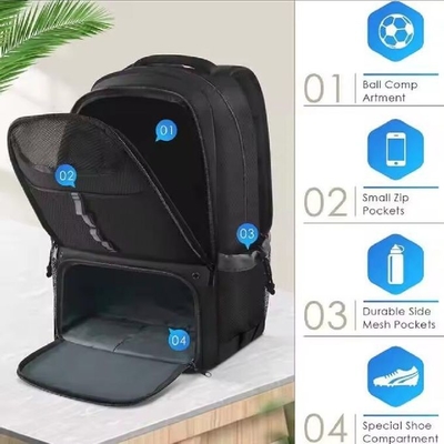 Mochila de Basquetebol Para Meninos Ginásio Esporte Mochila De Futebol Com Bolsa De Malha