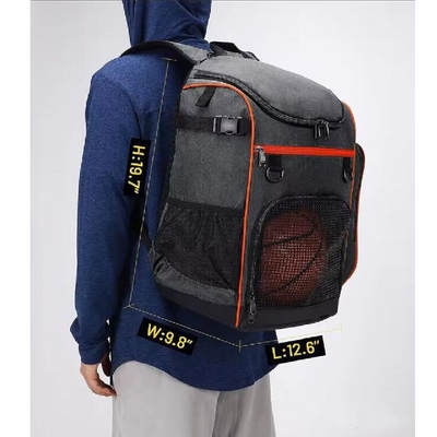 Mochila de basquetebol multifuncional de grande capacidade com compartimento para portátil