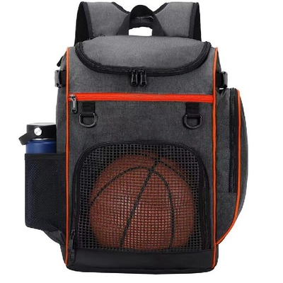 Mochila de basquetebol multifuncional de grande capacidade com compartimento para portátil