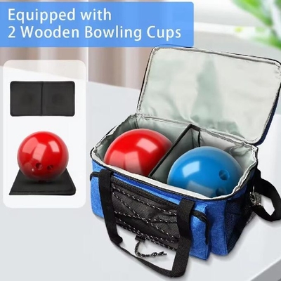 Saco de bolos esportivos personalizado Acessórios extra de bolos Saco de bolos de duas bolas com suporte de bola aconchegante