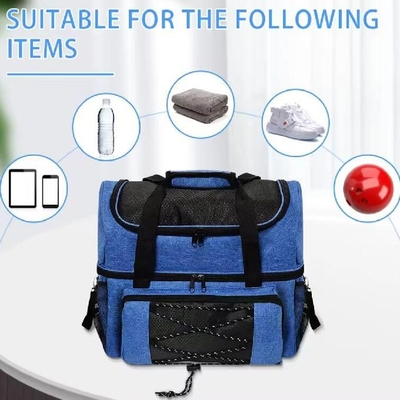 Saco de bolos esportivos personalizado Acessórios extra de bolos Saco de bolos de duas bolas com suporte de bola aconchegante