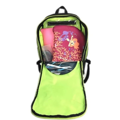 Mochila de natação à prova d'água com revestimento de PVC e compartimentos úmidos e secos para natação