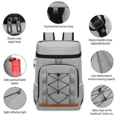 Sacos de almoço impermeáveis isolados Mochila de refrigeração