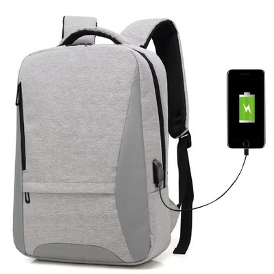 Mochila de negócios impermeável Mochila universitária Mochila com USB para viagens de caminhada