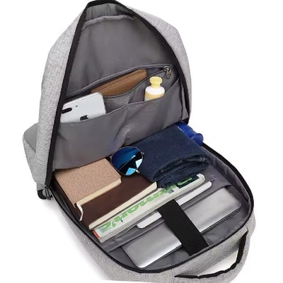 Mochila de negócios impermeável Mochila universitária Mochila com USB para viagens de caminhada