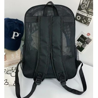 Moda Unisex estudantes mochila malha mochila de escola de verão malha mochila de praia