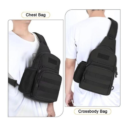 Desporto ao ar livre Viagem Impermeável Oxford Sling Saco de ombro Saco de peito