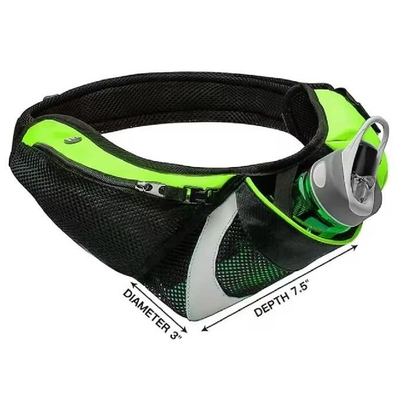 Cinturão de corrida respirável Bolsa de cintura com porta garrafa de água Bolsa de cintura
