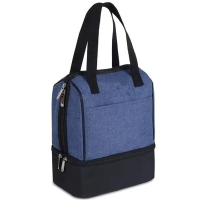 Resistente à água Reutilizável Duplo Zippers Escritório Escola Outdoor Mulheres Homens Saco de almoço Isolado Cooler Tote Saco