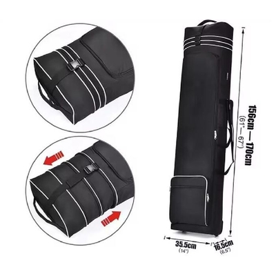 Saco de viagem de snowboard de almofada à prova d'água Saco de snowboard dobrável com rodas