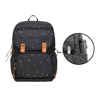 Mochila escolar de poliéster com cinto de peito para meninas adolescentes