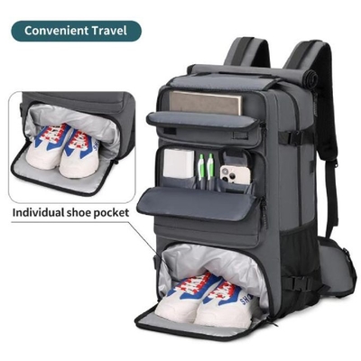 45l Saco de plástico Esportes ao ar livre Bagagem grande Mochila de viagem
