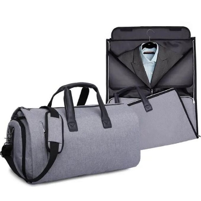 Custom Large Capacity Business Travel Duffel Bag Folding Suit Weekend Garment Duffel Bag