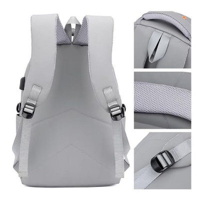 Mochila portátil à prova d'água de Oxford para estudantes Mochila escolar de viagem com USB
