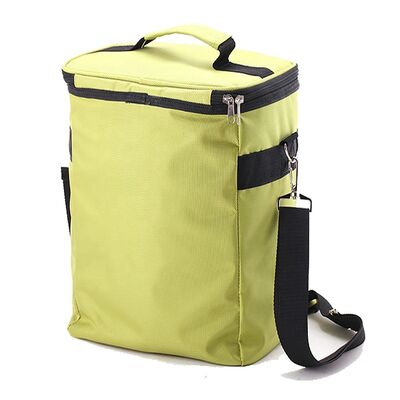 Water-resistant Nylon Outdoor Sports Bag with Reinforced Top Handle and Reflective Strips for Gym and Travel