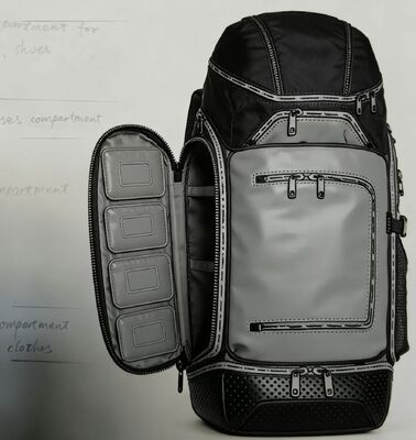 Bolsa Esportiva Personalizada para Exterior com Tiras Refletivas, Painel Traseiro em Mesh e Design à Prova d'Água para Caminhadas, Acampamentos e Viagens